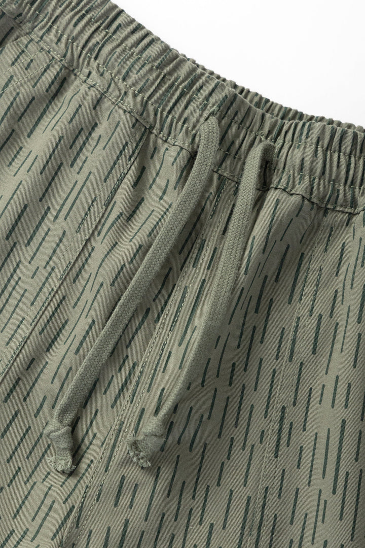 Service Works - Patterned Chef Shorts - Raindrop Green