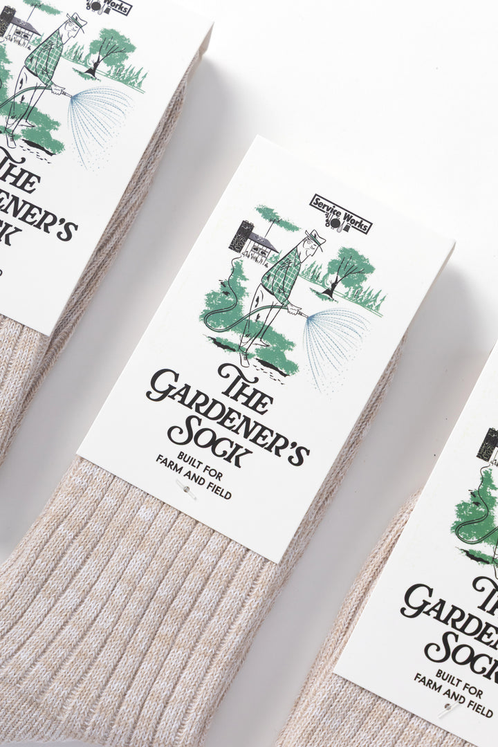 Service Works - The Gardener's Sock - Beige Three Pack