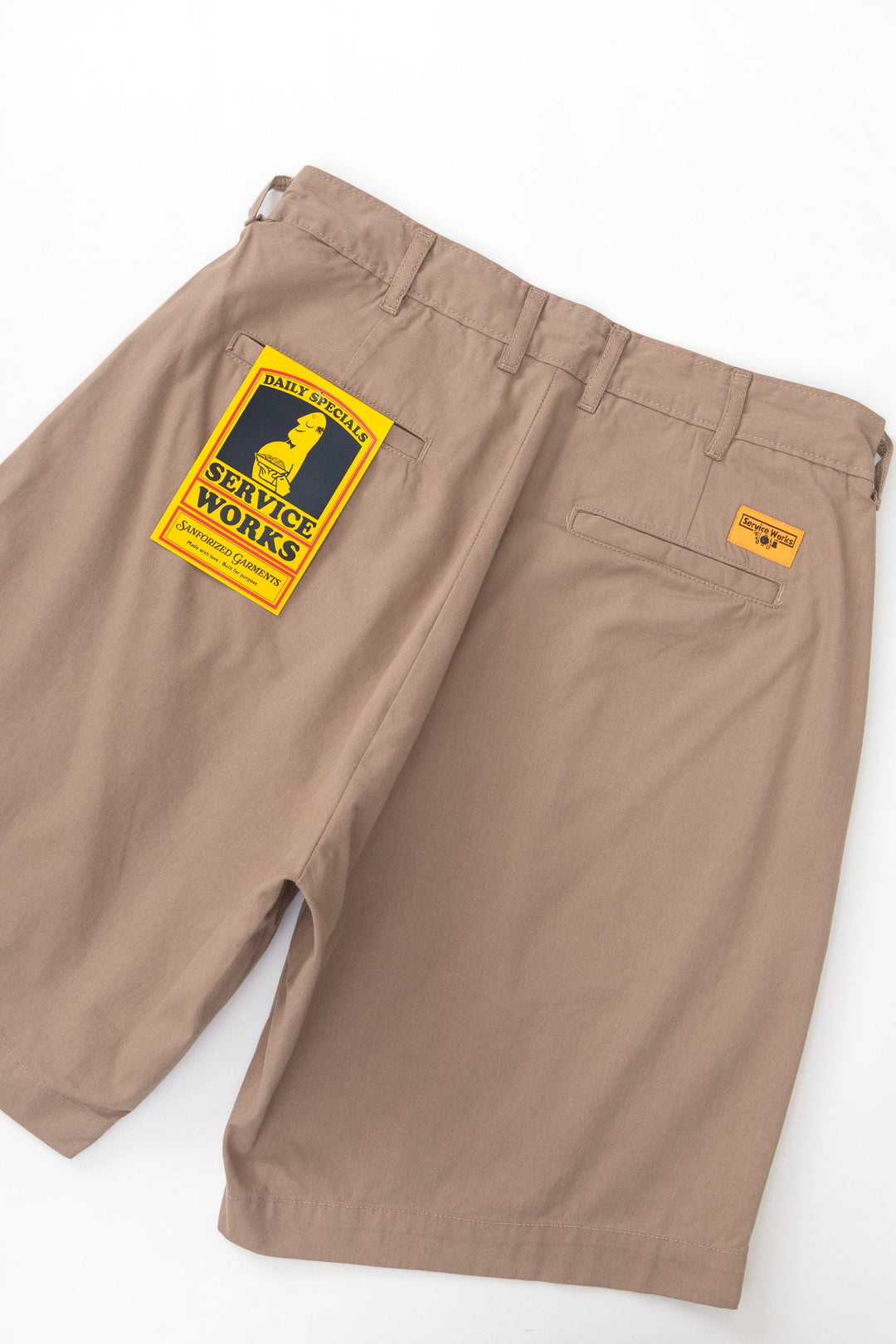 Service Works - Twill Part Timer Shorts - Mushroom