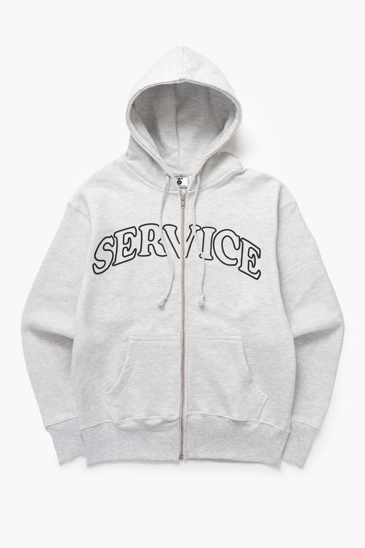 Service Works - Arch Logo Zip Hoodie - Ash