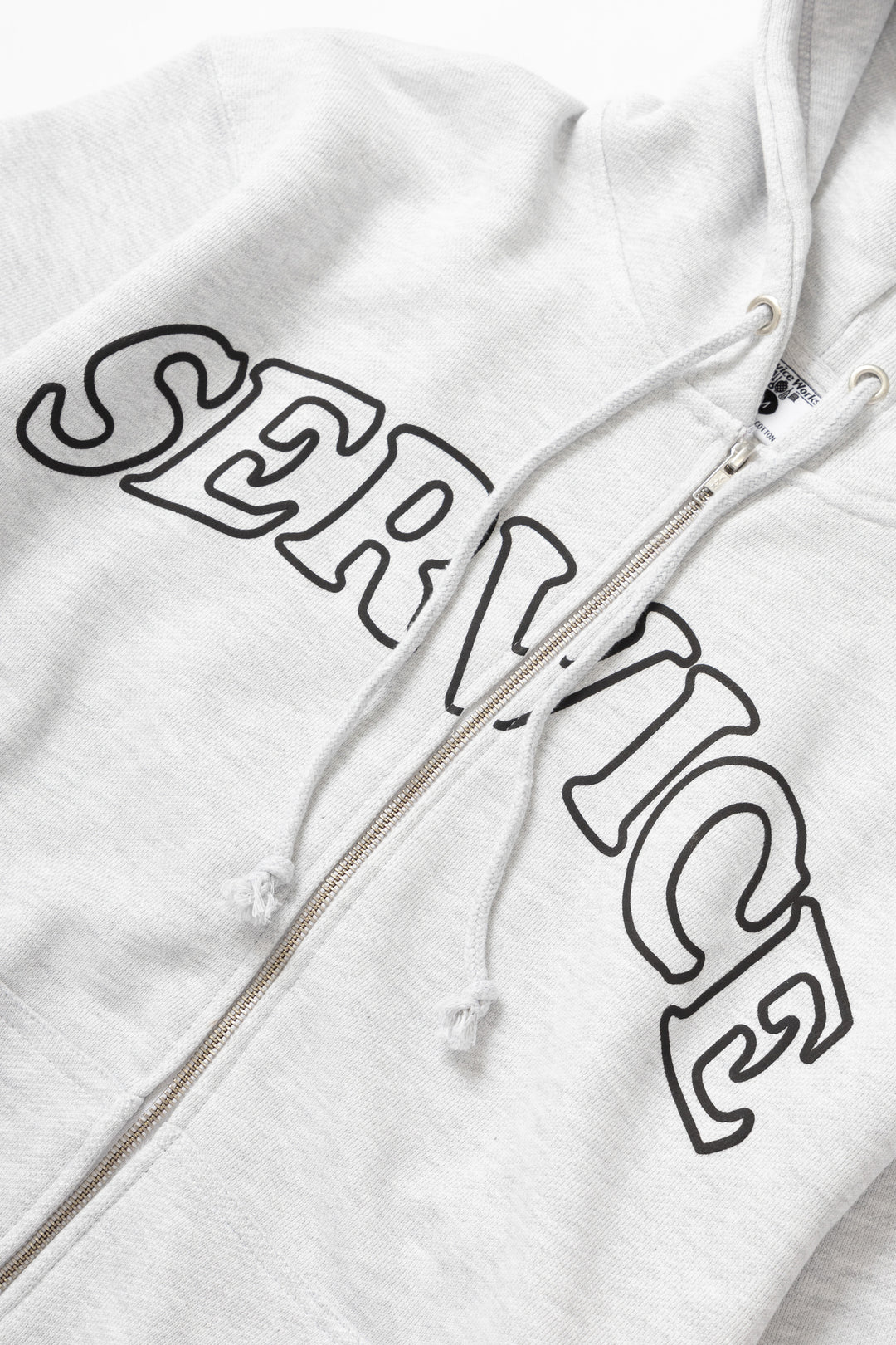 Service Works - Arch Logo Zip Hoodie - Ash