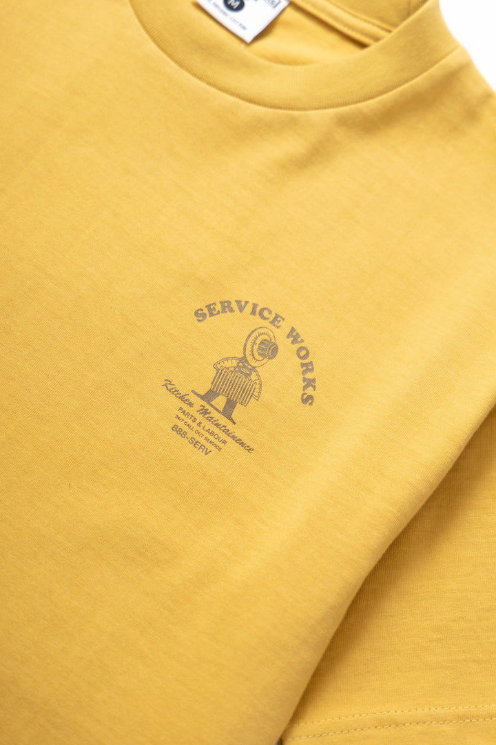 Service Works - Maintainence Tee - Mustard
