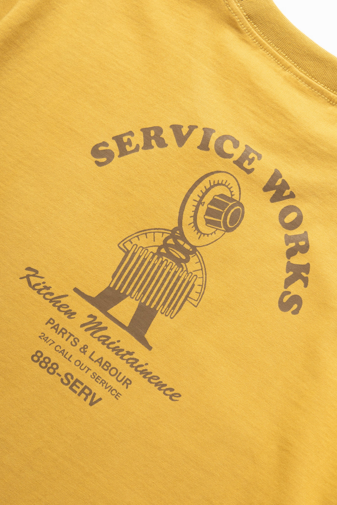 Service Works - Maintainence Tee - Mustard