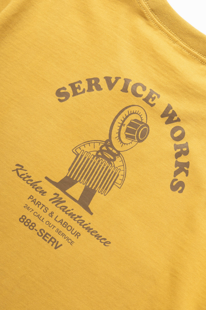 Service Works - Maintainence Tee - Mustard