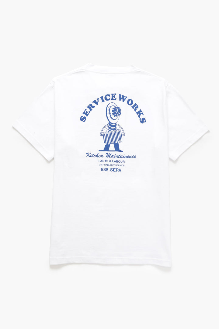 Service Works - Maintainence Tee - White