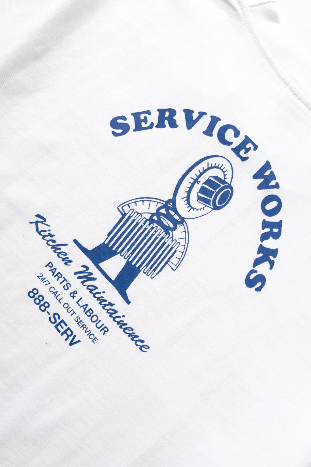 Service Works - Maintainence Tee - White