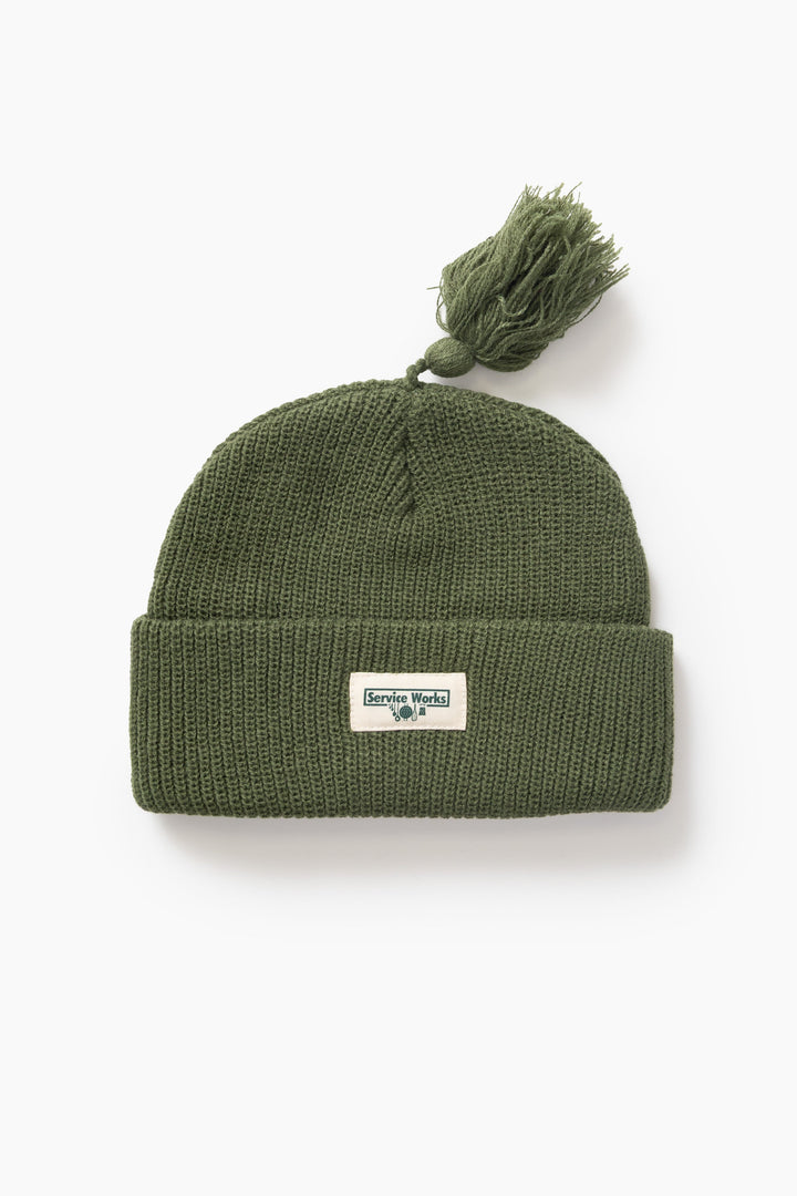 Service Works - Tassel Beanie - Olive