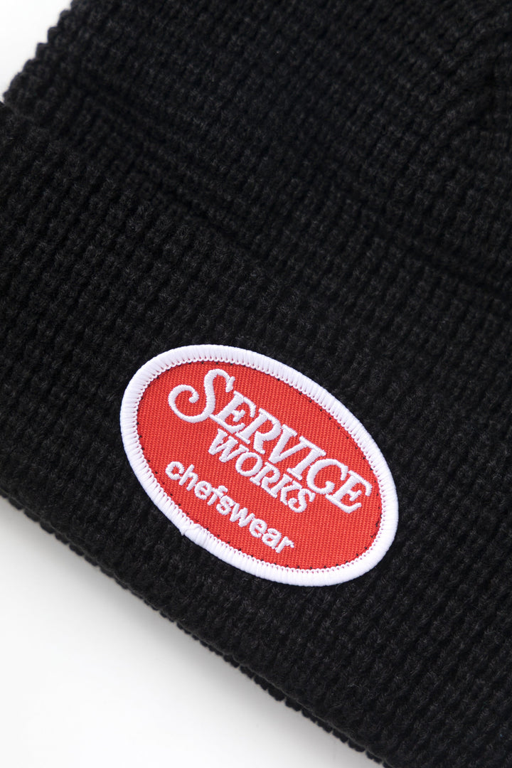 Service Works - Waffle Patch Beanie - Black
