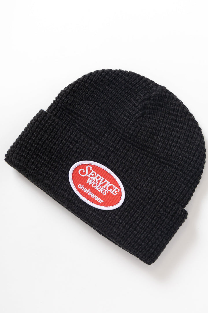 Service Works - Waffle Patch Beanie - Black