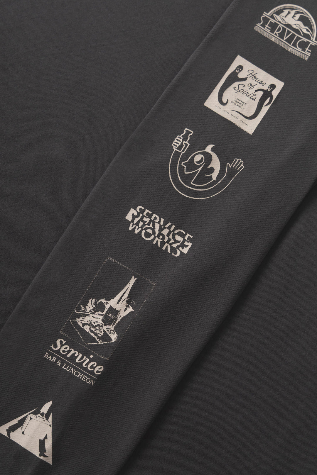 Service Works - Bootleg Long Sleeve Tee - Charcoal