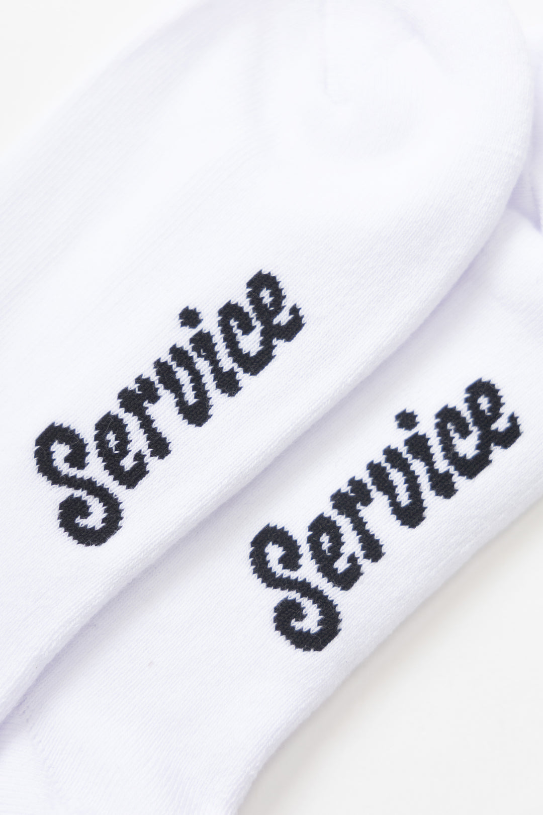 Service Works - Knife & Fork Socks - White