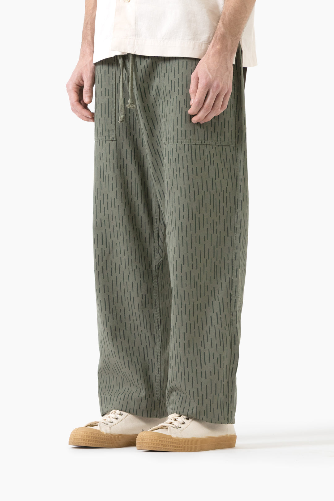 Service Works - Patterned Chef Pants - Raindrop Green