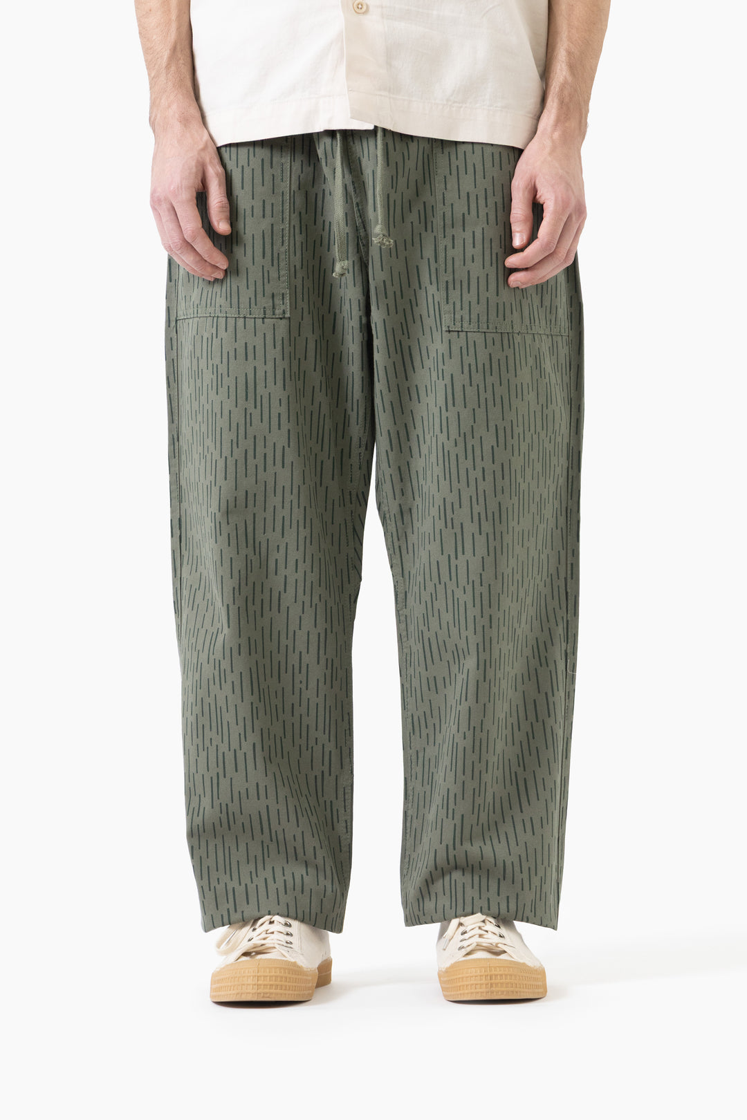 Service Works - Patterned Chef Pants - Raindrop Green