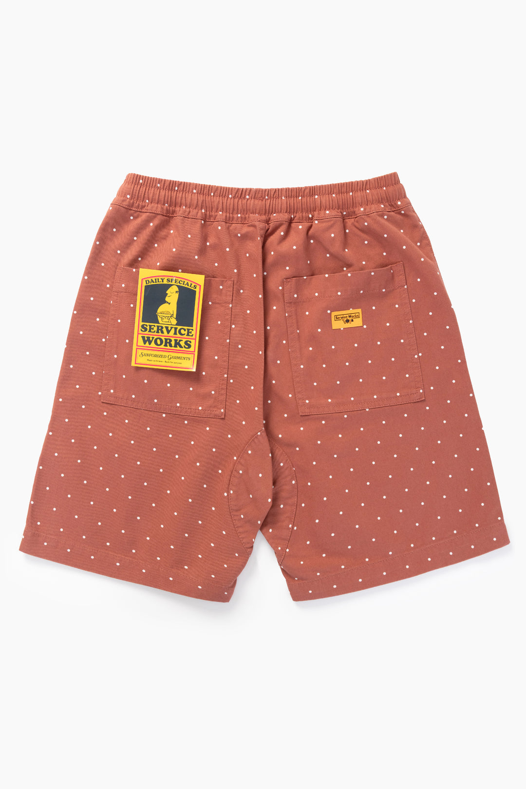 Service Works - Polka Dot Chef Shorts - Clay