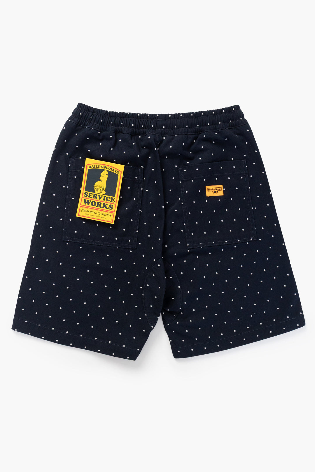 Service Works - Polka Dot Chef Shorts - Navy