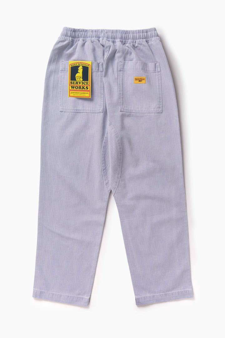Service Works -  Pigment Herringbone Chef Pants - Lavender