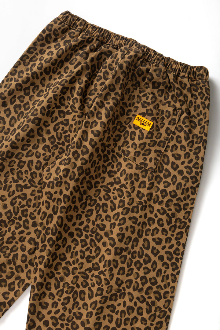 Service Works -  Patterned Easy Chef Pants - Brown Leopard