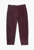 Service Works -  Fine Cord Waiter Pants - Burgundy