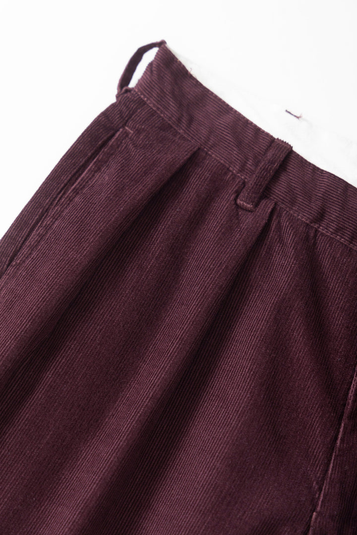 Service Works -  Fine Cord Part Timer Pants - Burgundy