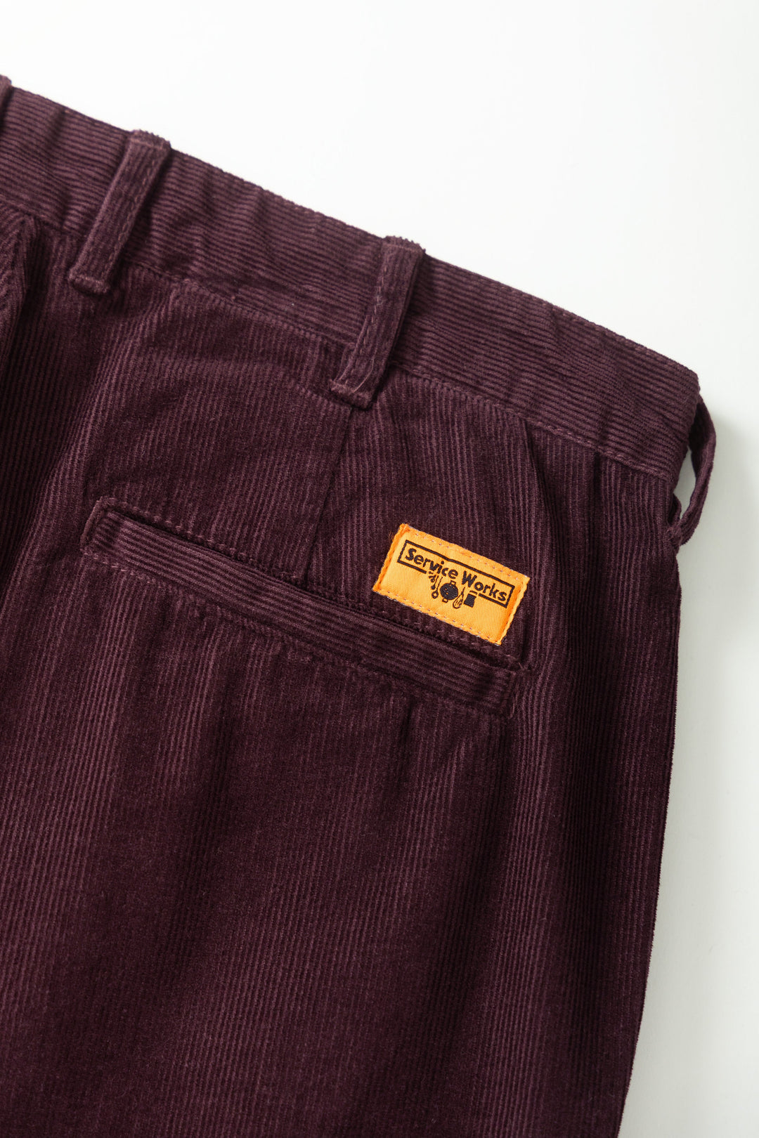 Service Works -  Fine Cord Part Timer Pants - Burgundy