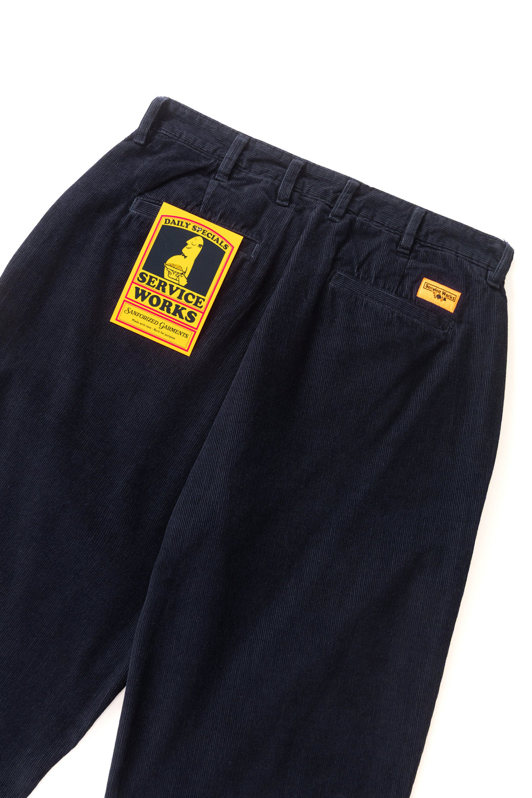 Service Works -  Fine Cord Part Timer Pants - Dark Navy