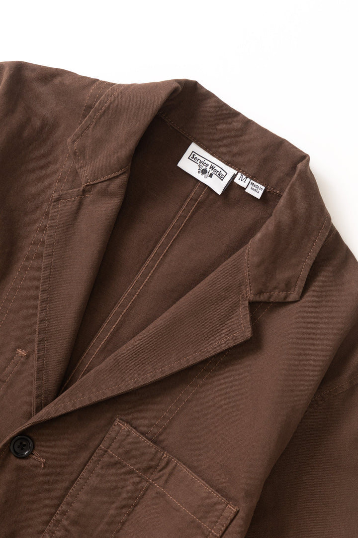 Service Works -  Twill Server Suit Jacket - Brown