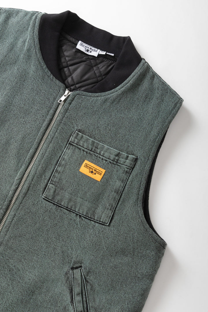 Service Works -  Over-Dyed Work Vest - Sage