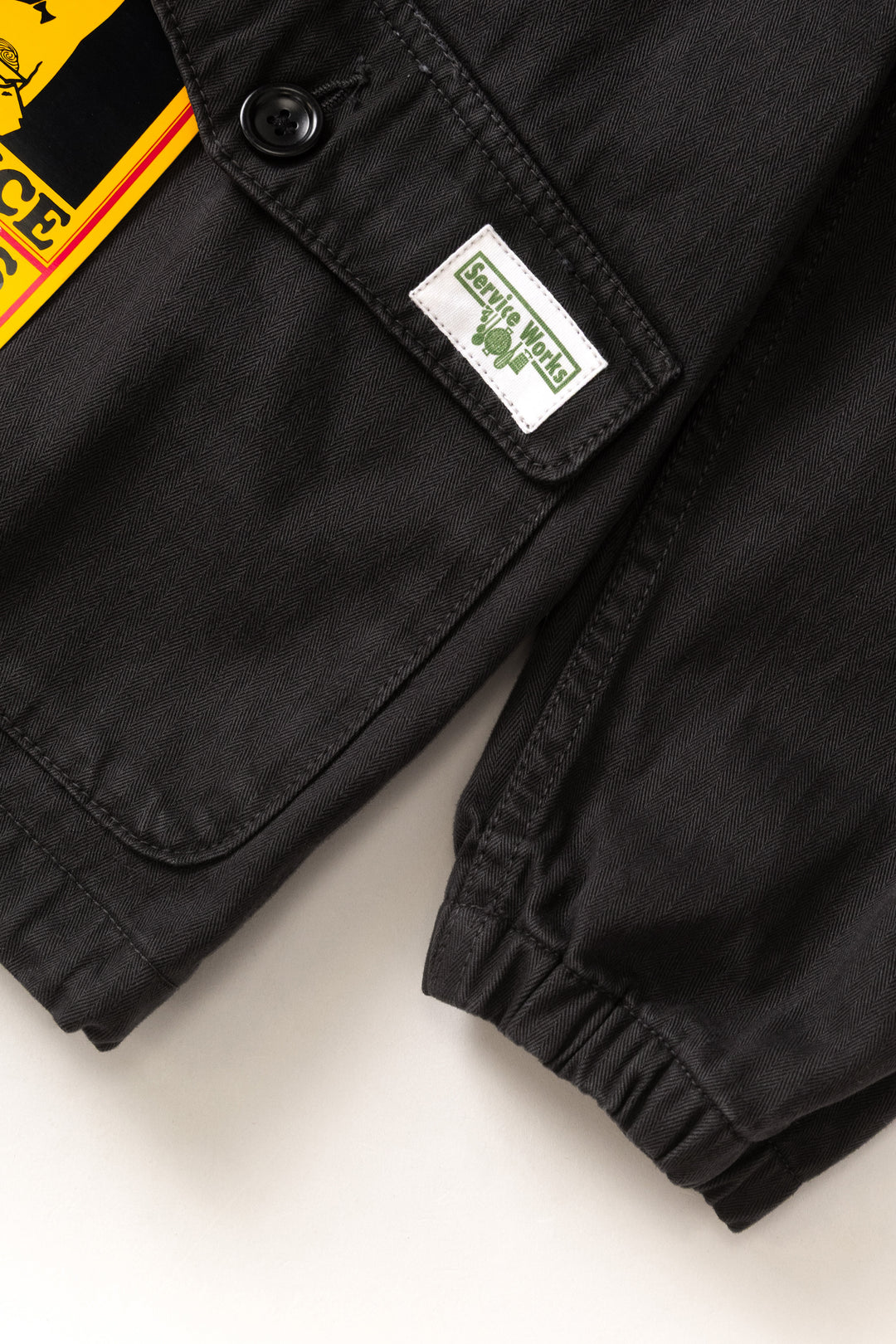 Service Works -  Pigment Herringbone Smock 2.0 - Black