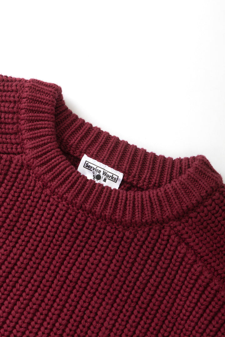 Service Works -  Artichoke Chunky Knit - Burgundy