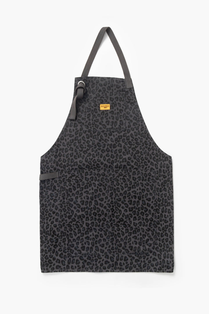 Service Works -  Patterned Apron - Black Leopard