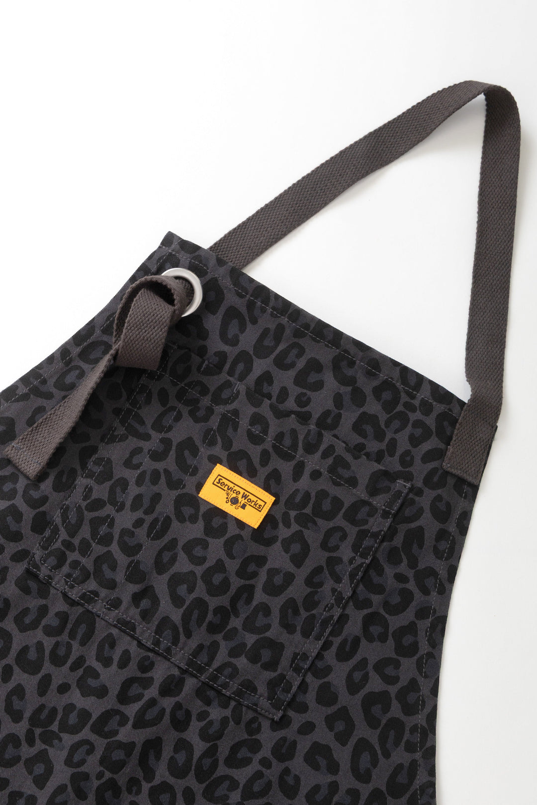 Service Works -  Patterned Apron - Black Leopard