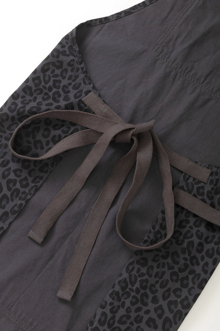 Service Works -  Patterned Apron - Black Leopard