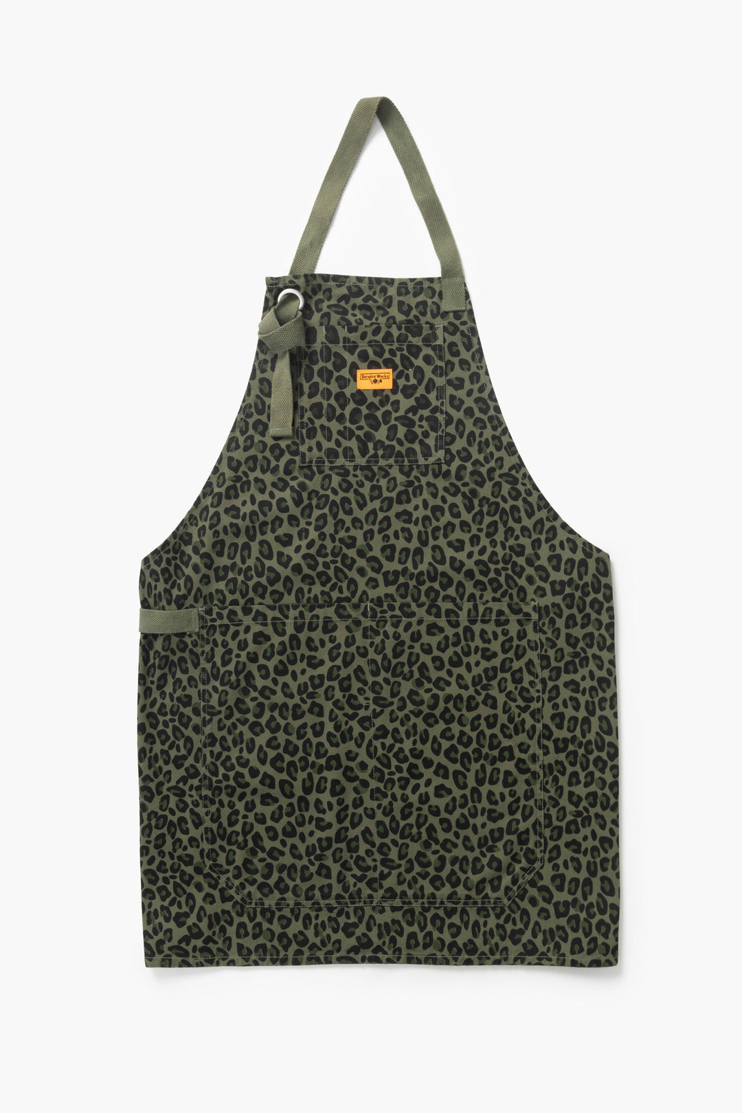 Service Works -  Patterned Apron - Green Leopard