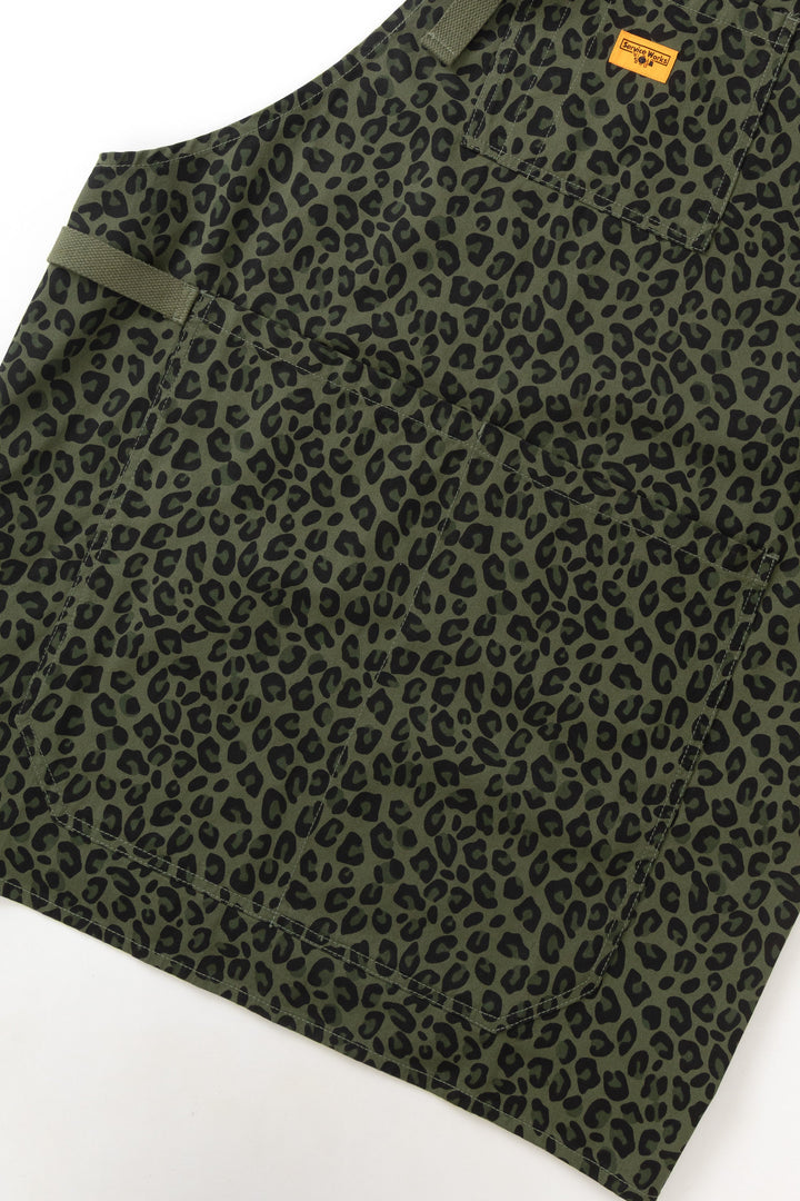 Service Works -  Patterned Apron - Green Leopard