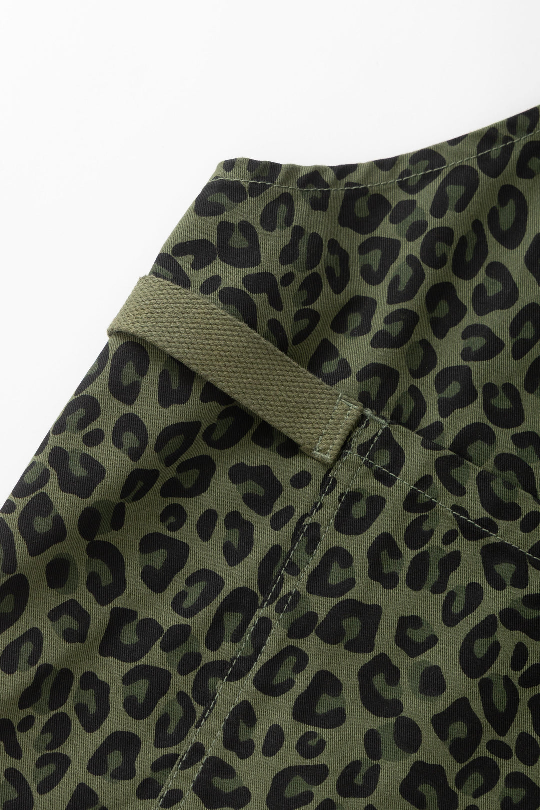 Service Works -  Patterned Apron - Green Leopard