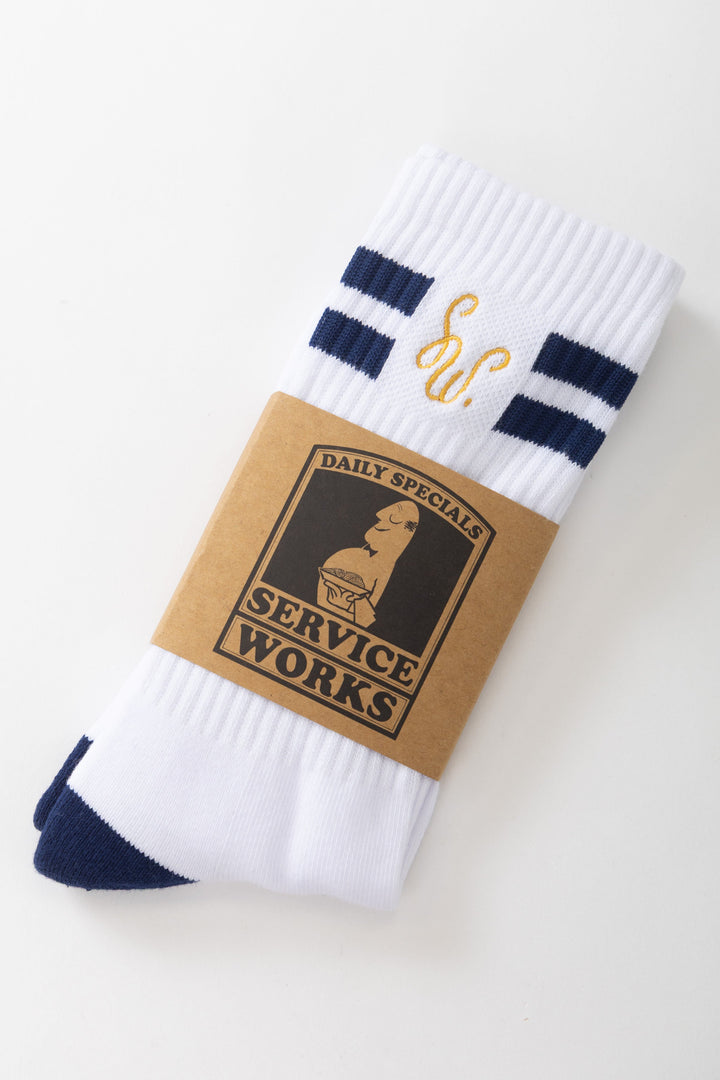 Service Works -  Monogram Socks - White