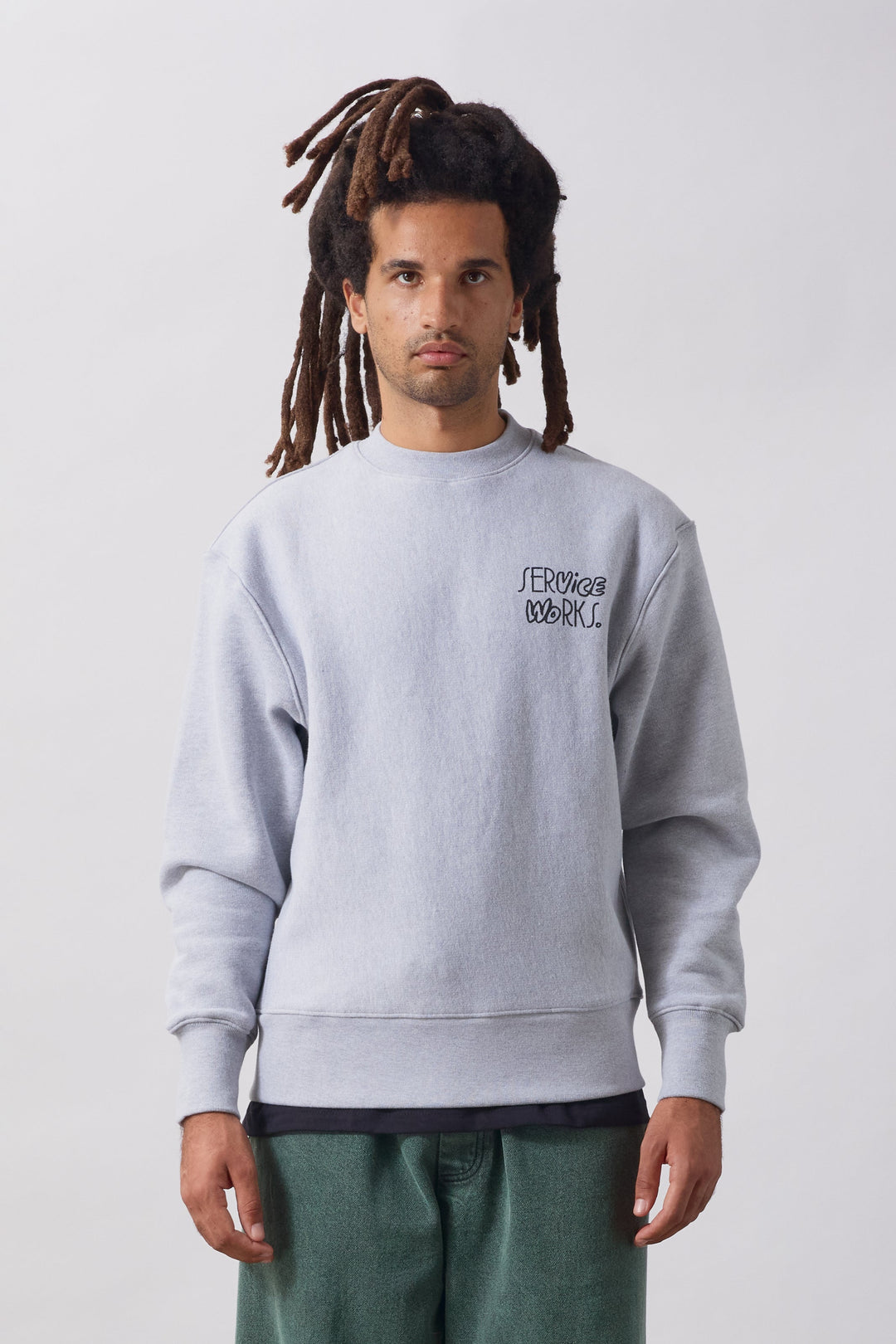 Service Works -  Double Vision Crewneck - Heather Grey