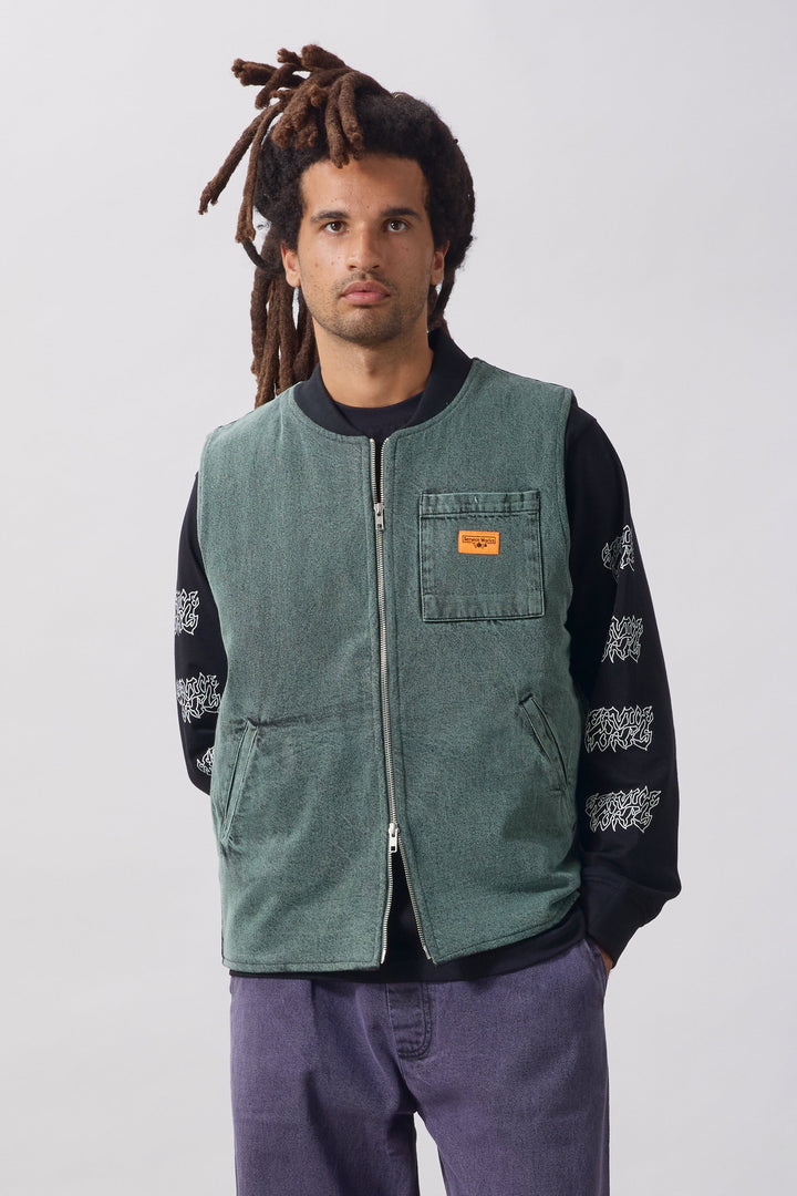 Service Works -  Over-Dyed Work Vest - Sage