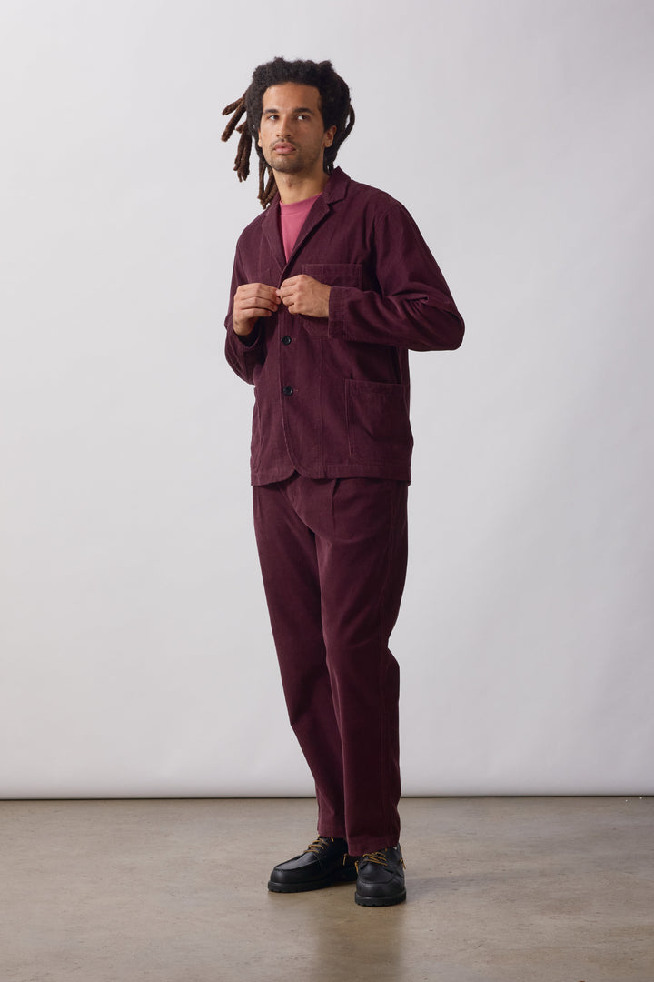 Service Works -  Fine Cord Waiter Pants - Burgundy