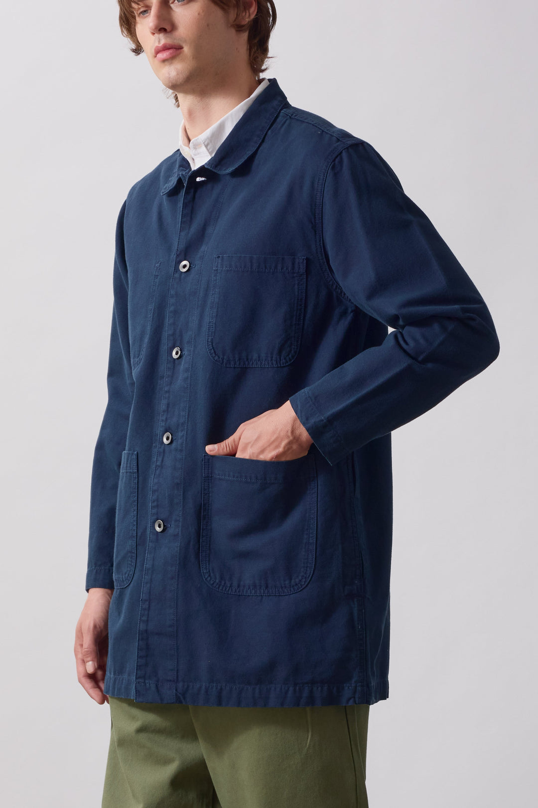 Service Works -  Canvas Long Shop Coat - Dark Navy