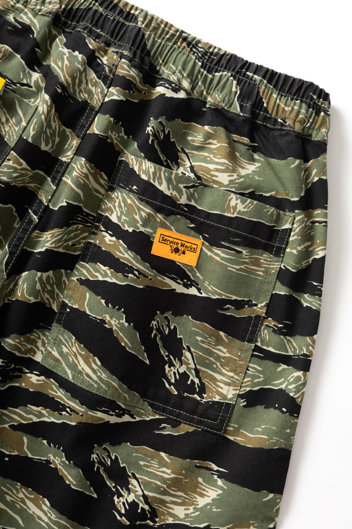 Service Works - Patterned Chef Shorts - Tiger Stripe