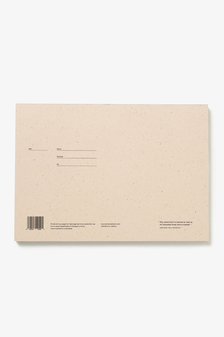 Before Breakfast - Desktop Notepad - Mid Grey
