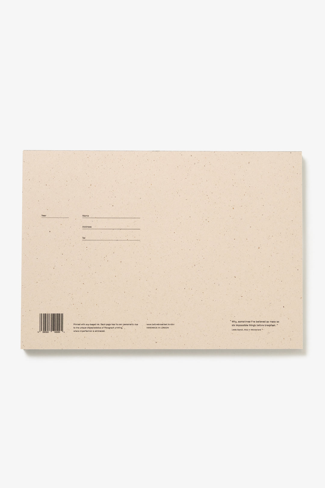 Before Breakfast - Desktop Notepad - Pale Blue