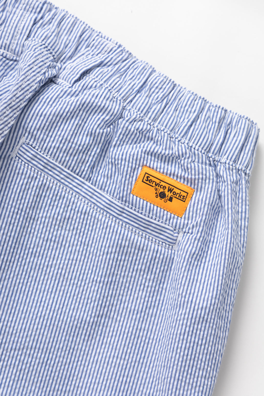 Service Works - Seersucker Waiters Pant - Navy Stripe