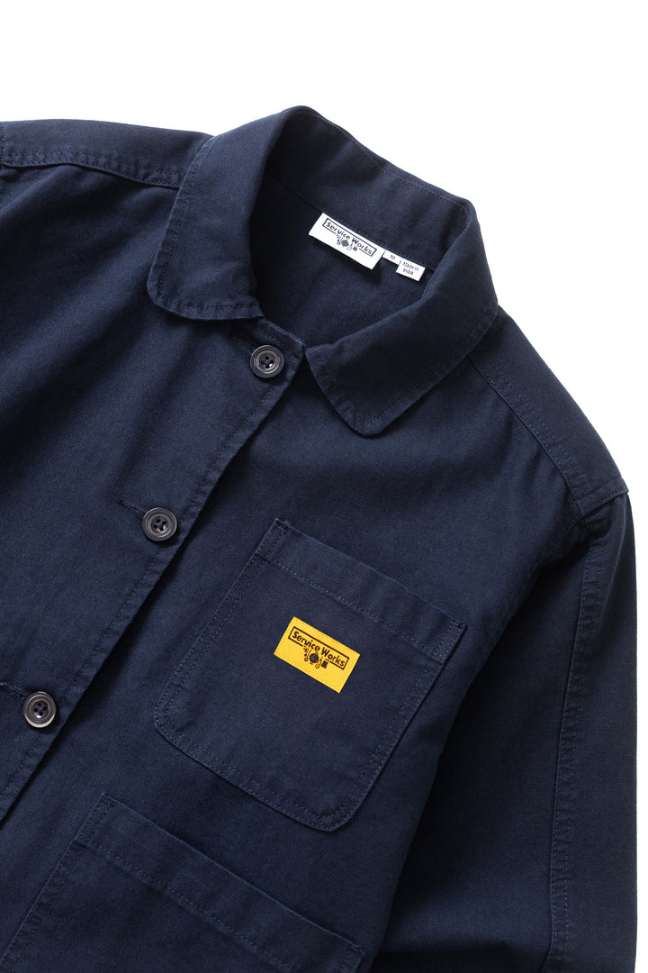 Service Works - Women's Cropped Work Jacket - Dark Navy