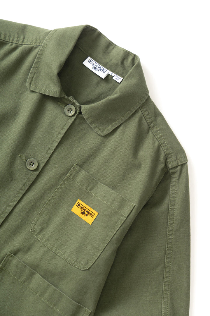 Service Works - Women's Cropped Work Jacket - Olive