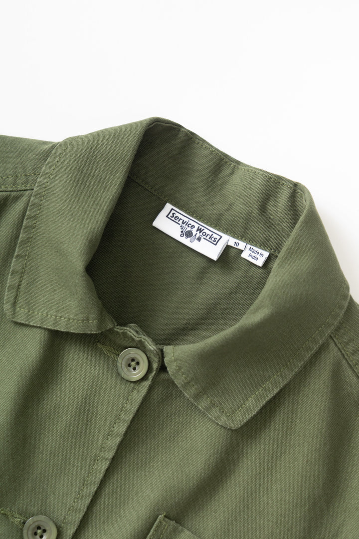 Service Works - Women's Cropped Work Jacket - Olive