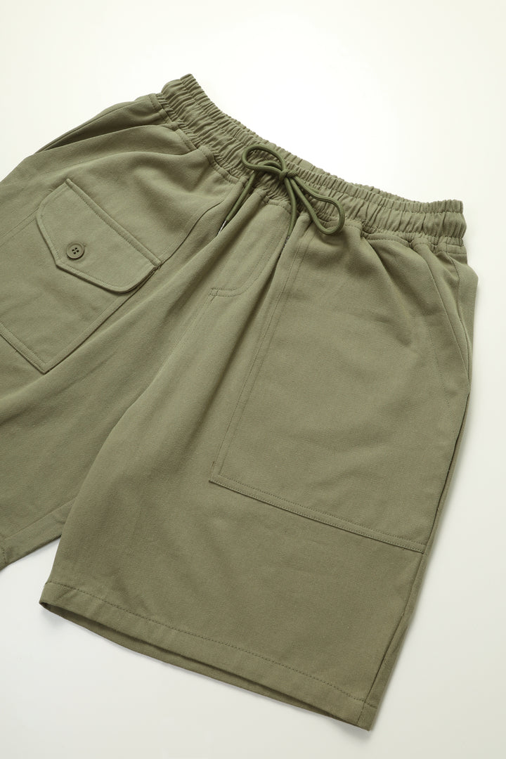 Blacksmith - Beach Cargo Shorts - Olive