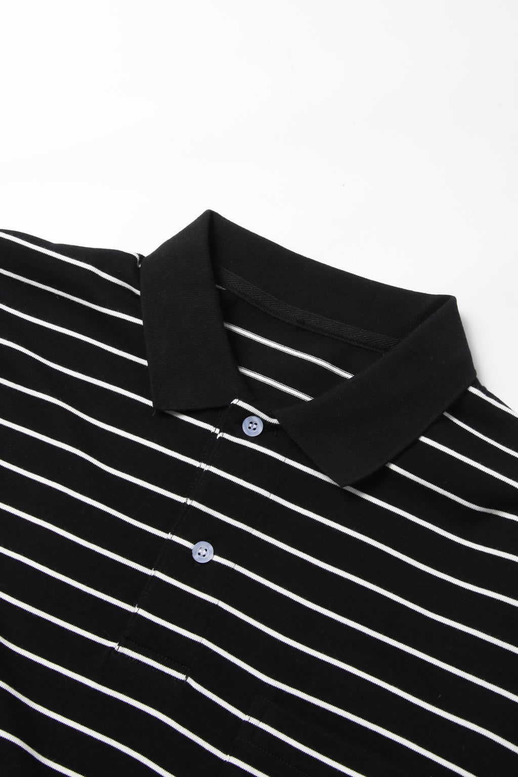 TRS - Oversized Striped Polo - Black
