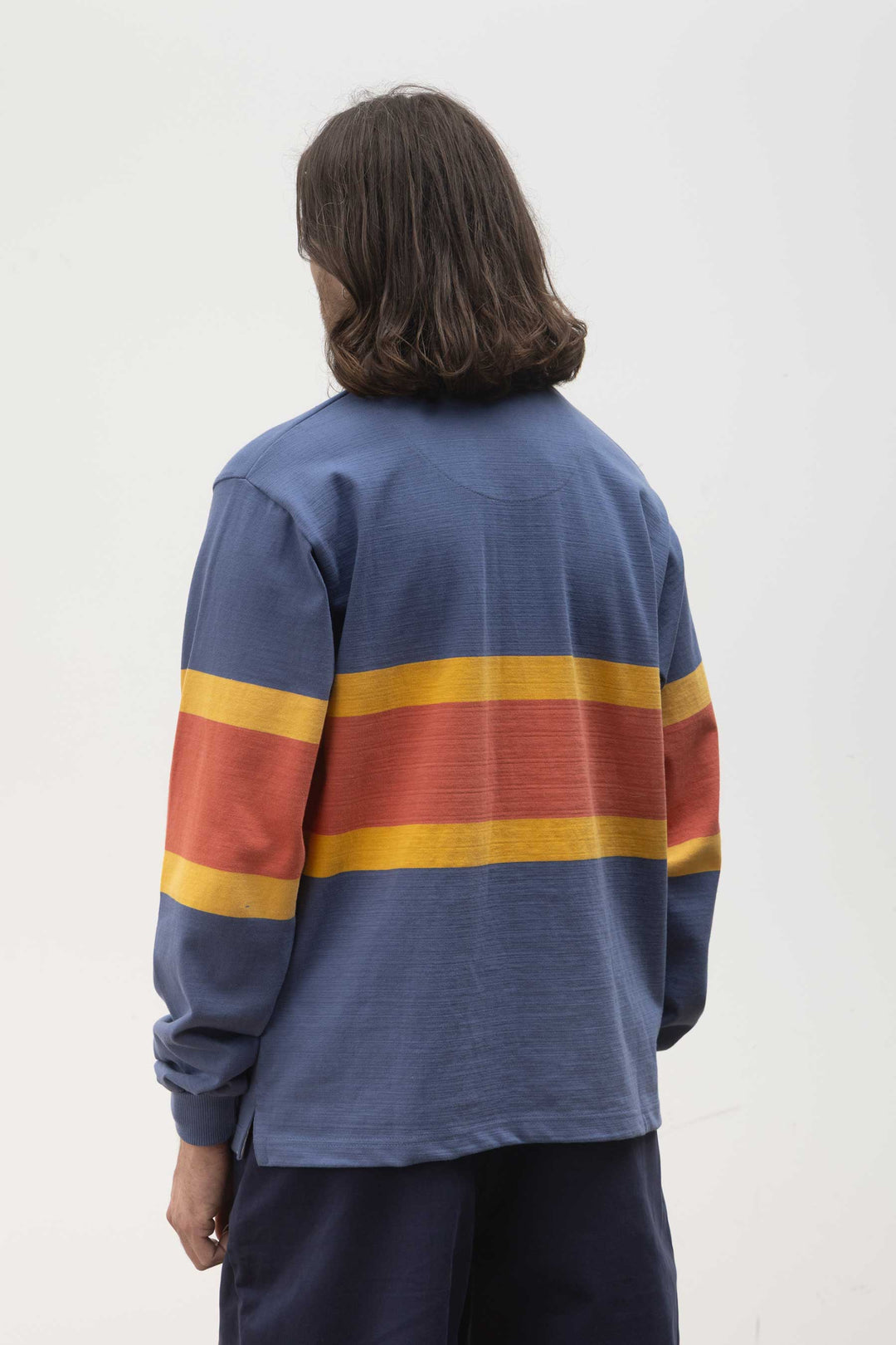 Opensider - Classic Rugby Shirt - Blue Tri-Stripe